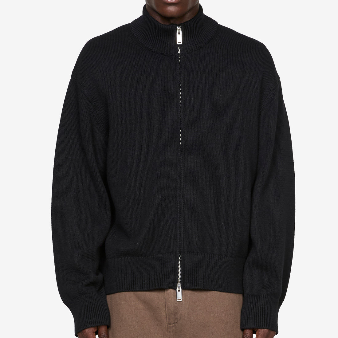 Diamond Knit Cardigan Black Jumpers