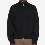 Diamond Knit Cardigan Black