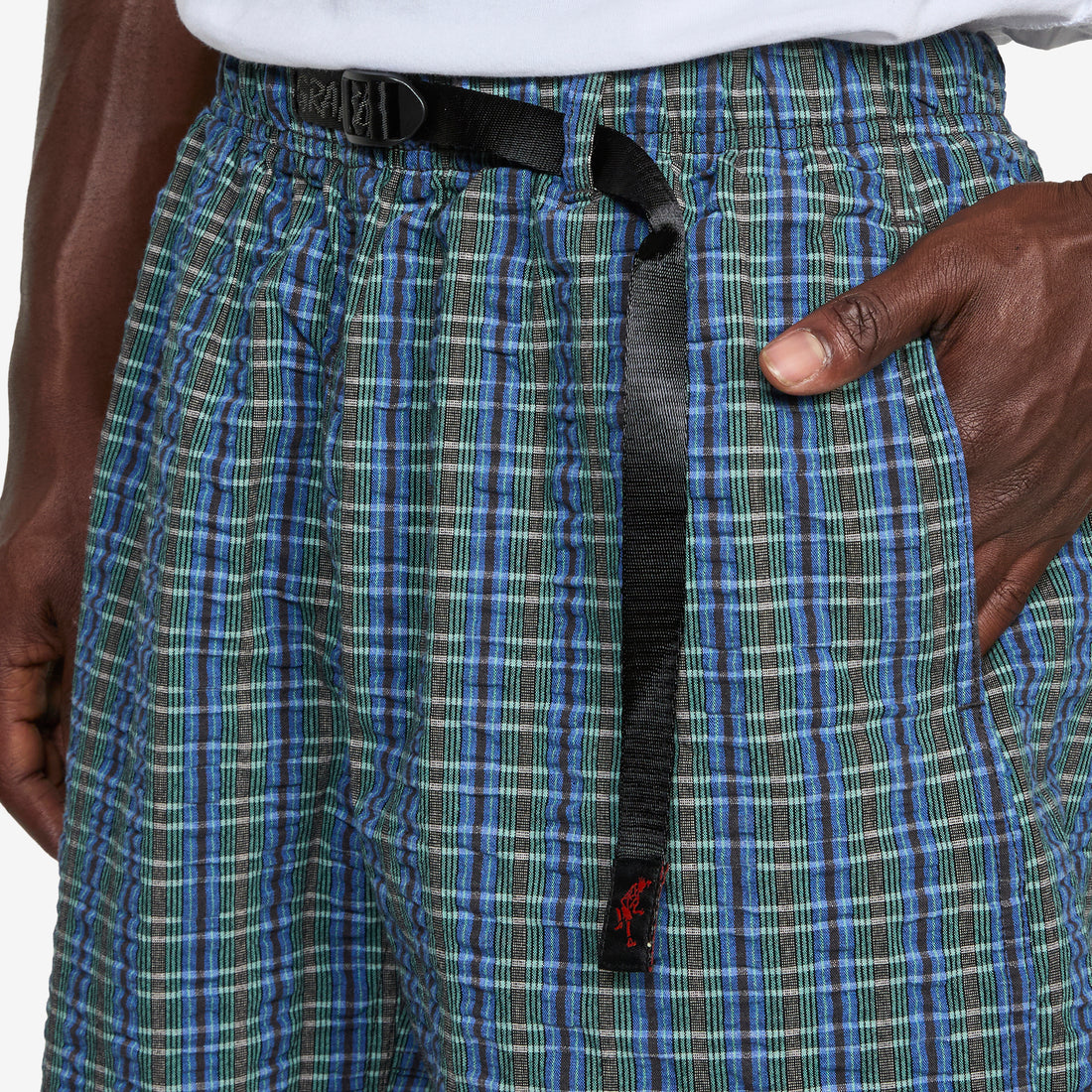 O.G. G-Short Seersucker Plaid Multi Stripe Shorts