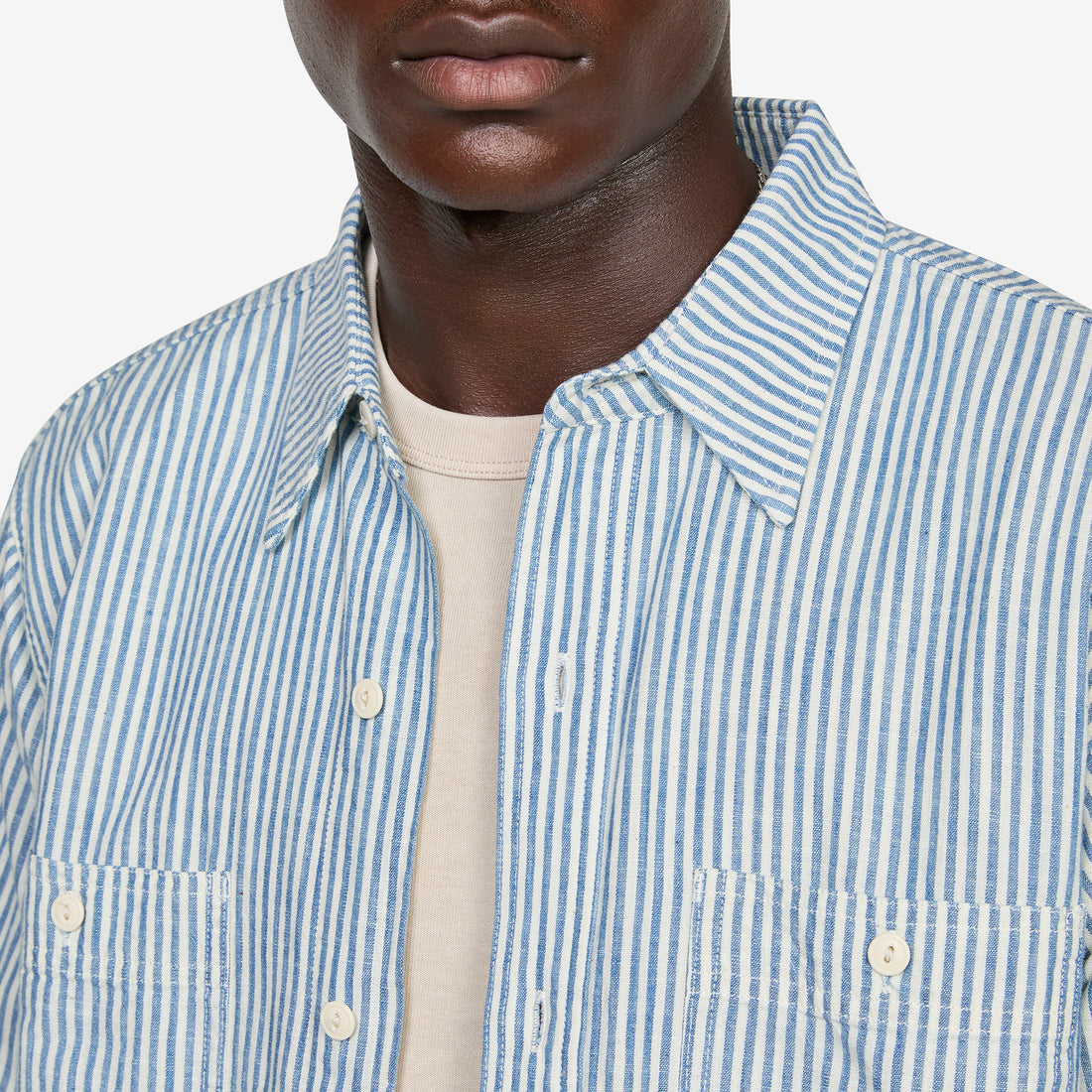 Blue Tab™ Work Shirt Indigo Stripe Shirts