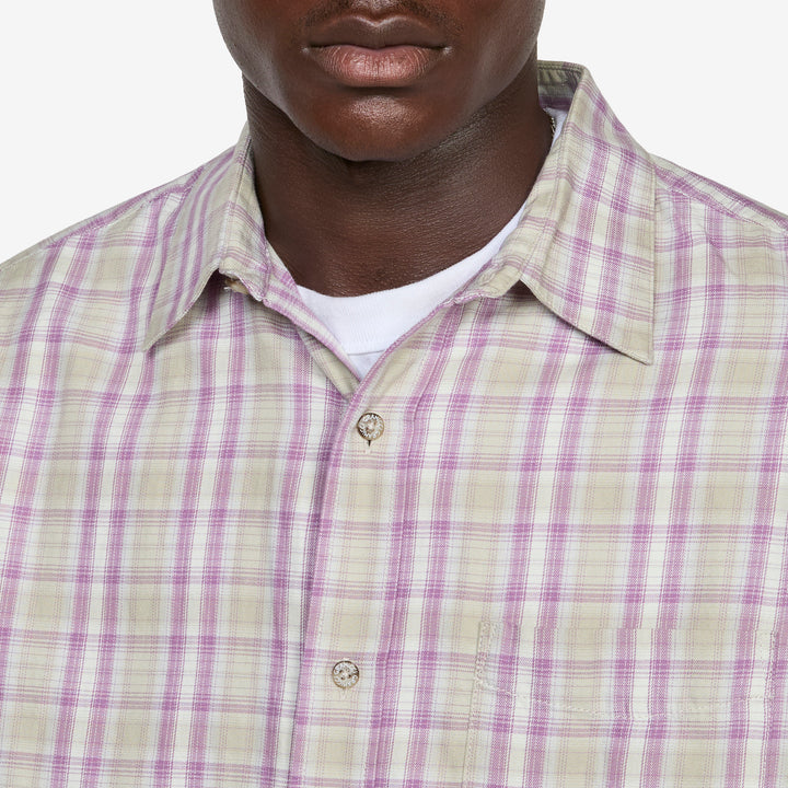 Checkered Ombre Shirt Purple