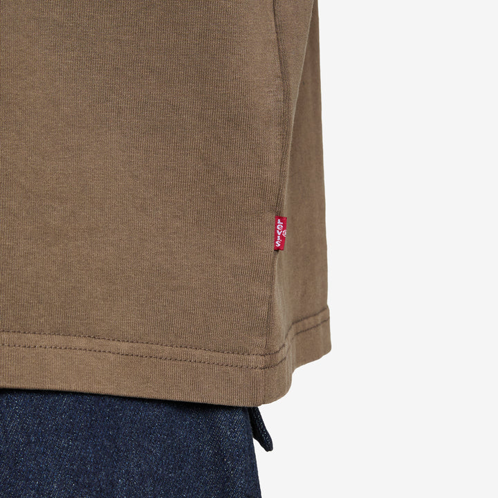 Heavyweight Loose T-Shirt Garment Dye H225 Maitake Brown