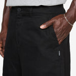Washed Cotton Shorts Black