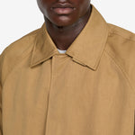 Short Raglan Coat Dark Sand