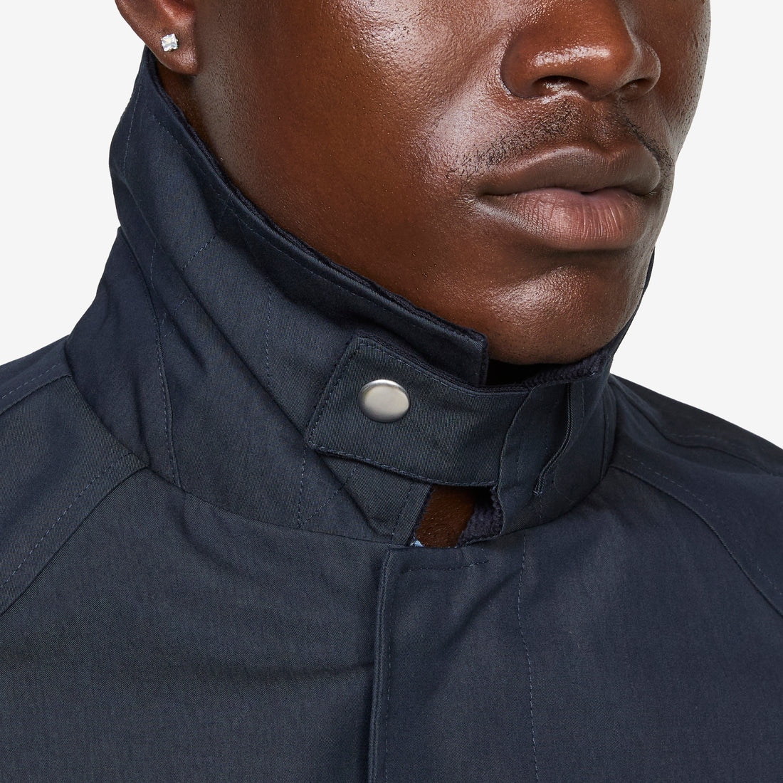 Short Raglan Coat Navy Jackets