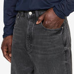 Baggy Denim Jeans Black Vein