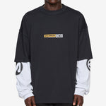 Slam Jam x Longsleeve T-Shirt Deep Black | White