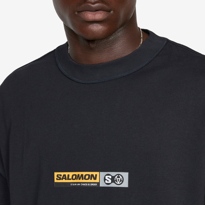 Slam Jam x Longsleeve T-Shirt Deep Black | White