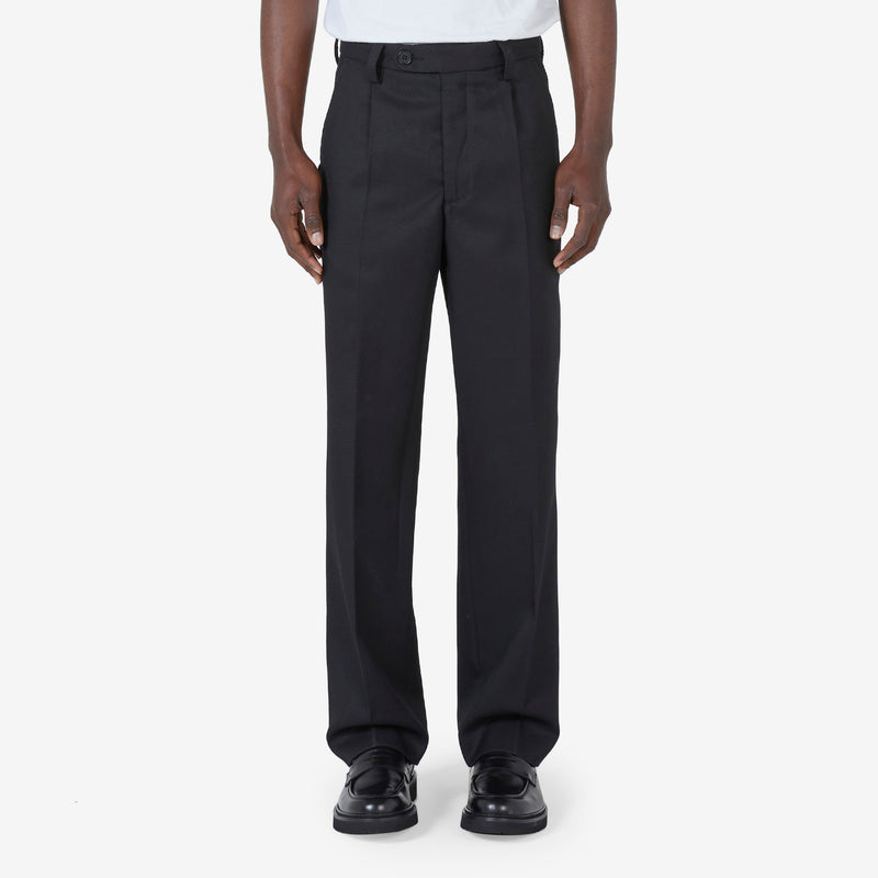 Service Trousers Black Wool Cavalry Twill