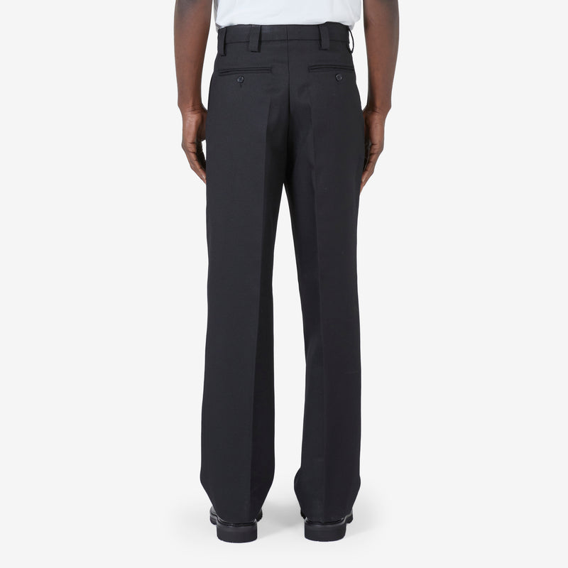 Service Trousers Black Wool Cavalry Twill