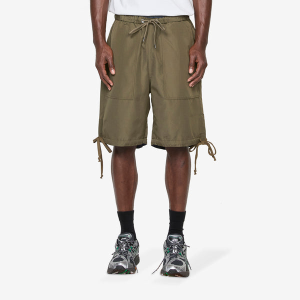 Military Non-Down Reversible Shorts Dark Olive Shorts