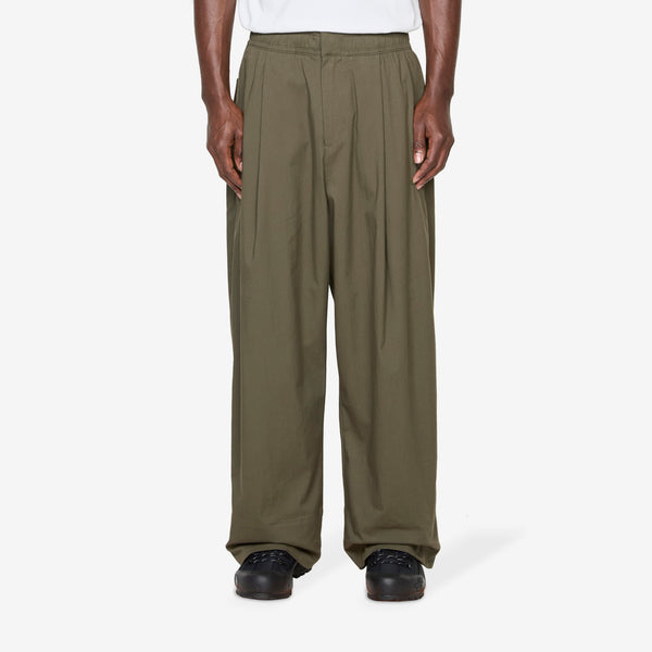 EVD Twill Wide Pants New Taupe Green Pants