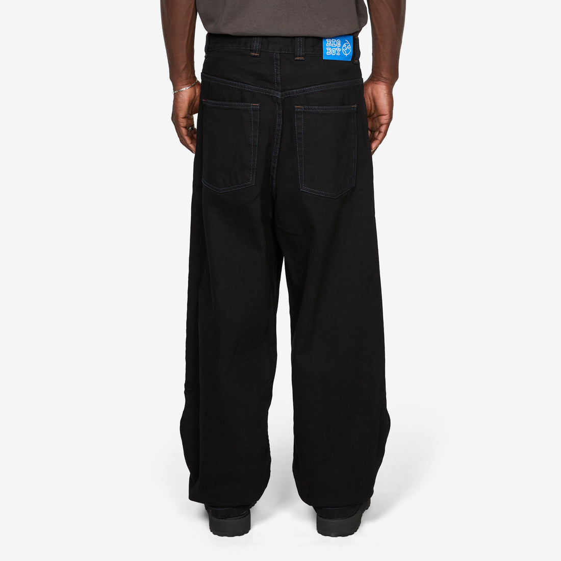 Big Boy Pants Black | Blue Stitching Pants