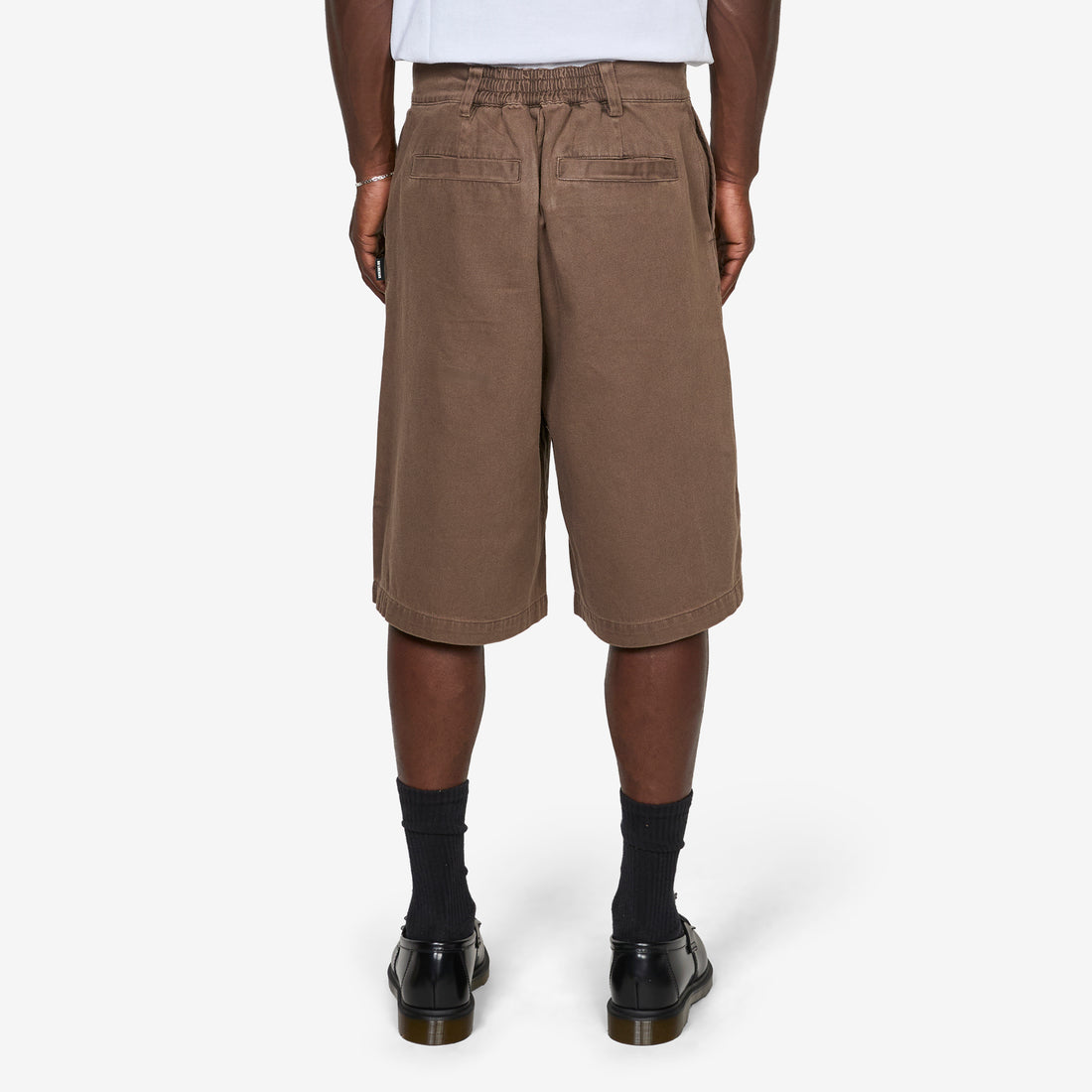 Washed Cotton Shorts Dusty Brown Shorts