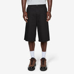 Washed Cotton Shorts Black