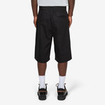 Washed Cotton Shorts Black