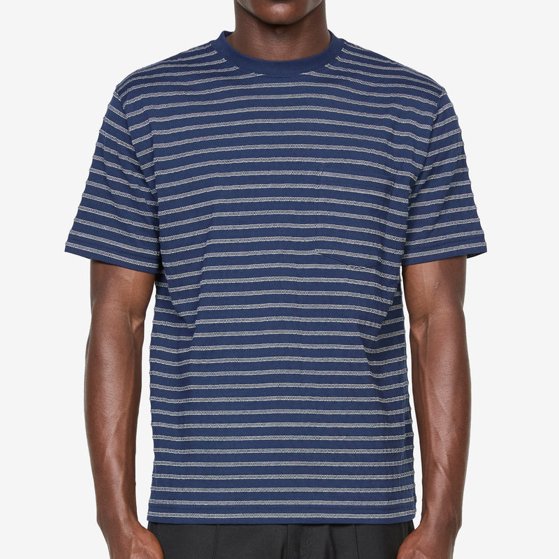 Pocket T-Shirt Jacquard Navy Tees