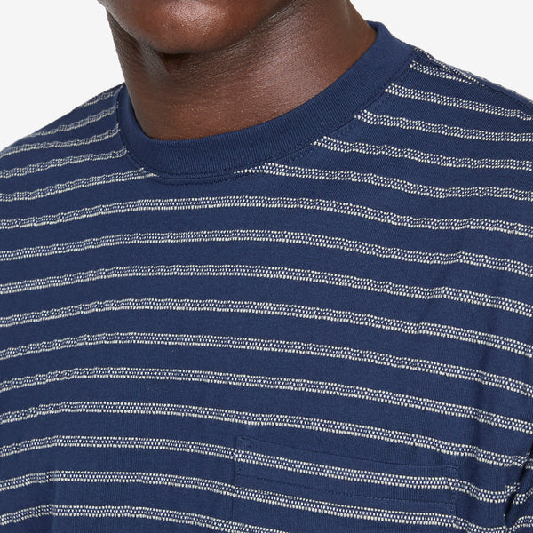 Pocket T-Shirt Jacquard Navy Tees