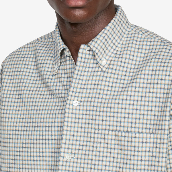 Open B. D. Dobby Plaid Shirt White Plaid Shirts