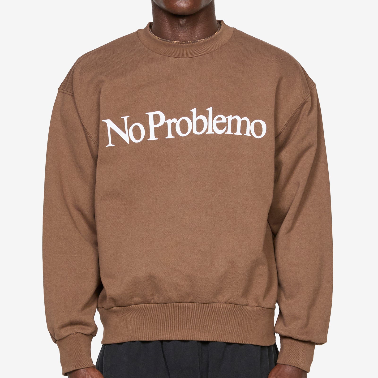No Problemo Sweatshirt Brown – Above The Clouds
