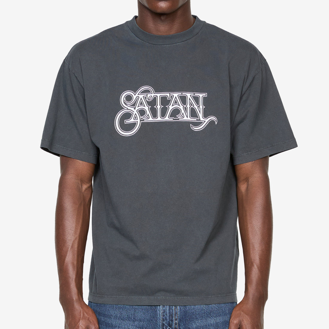 Faded Satan T-Shirt Black Tees