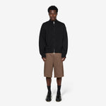 Washed Cotton Shorts Dusty Brown