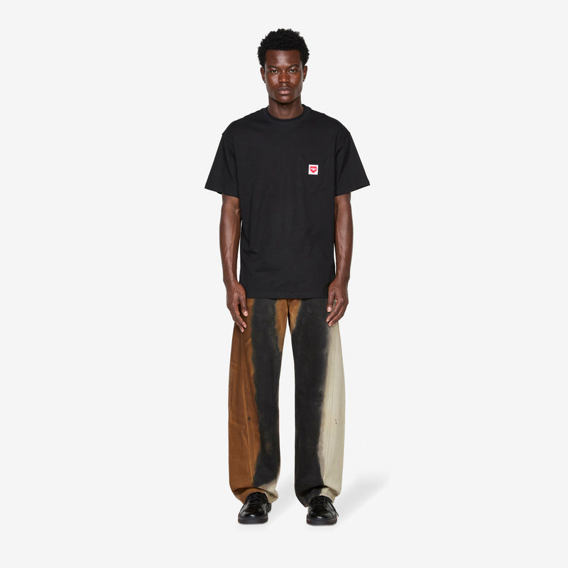Pocket Heart T-Shirt Black | Red Tees