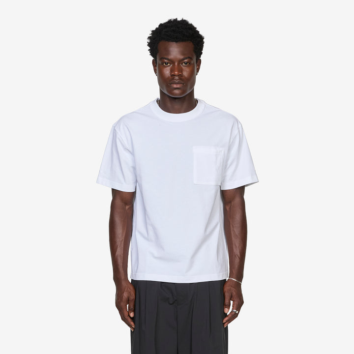 NB GREY Pocket T-Shirt White Front