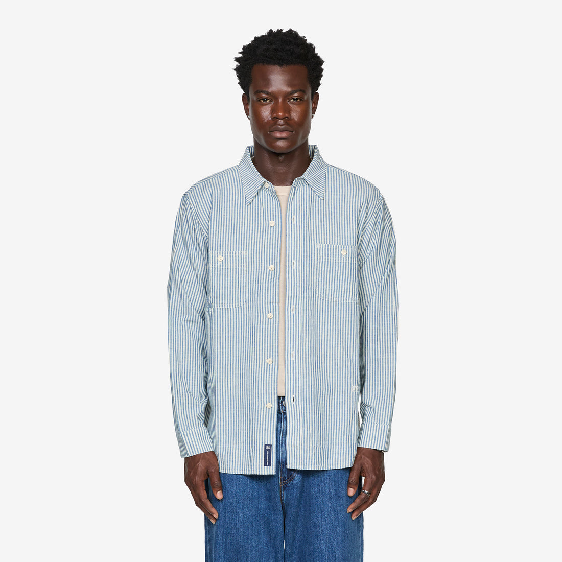Blue Tab™ Work Shirt Indigo Stripe Shirts