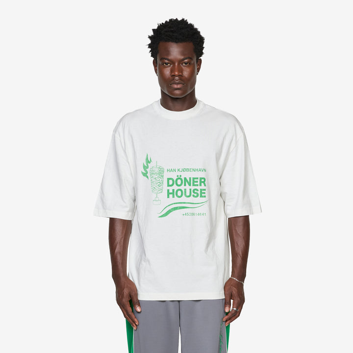 Döner House Oversized T-Shirt Off White Front