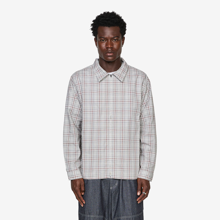 Zip-Up Garage Jacket Natural Front