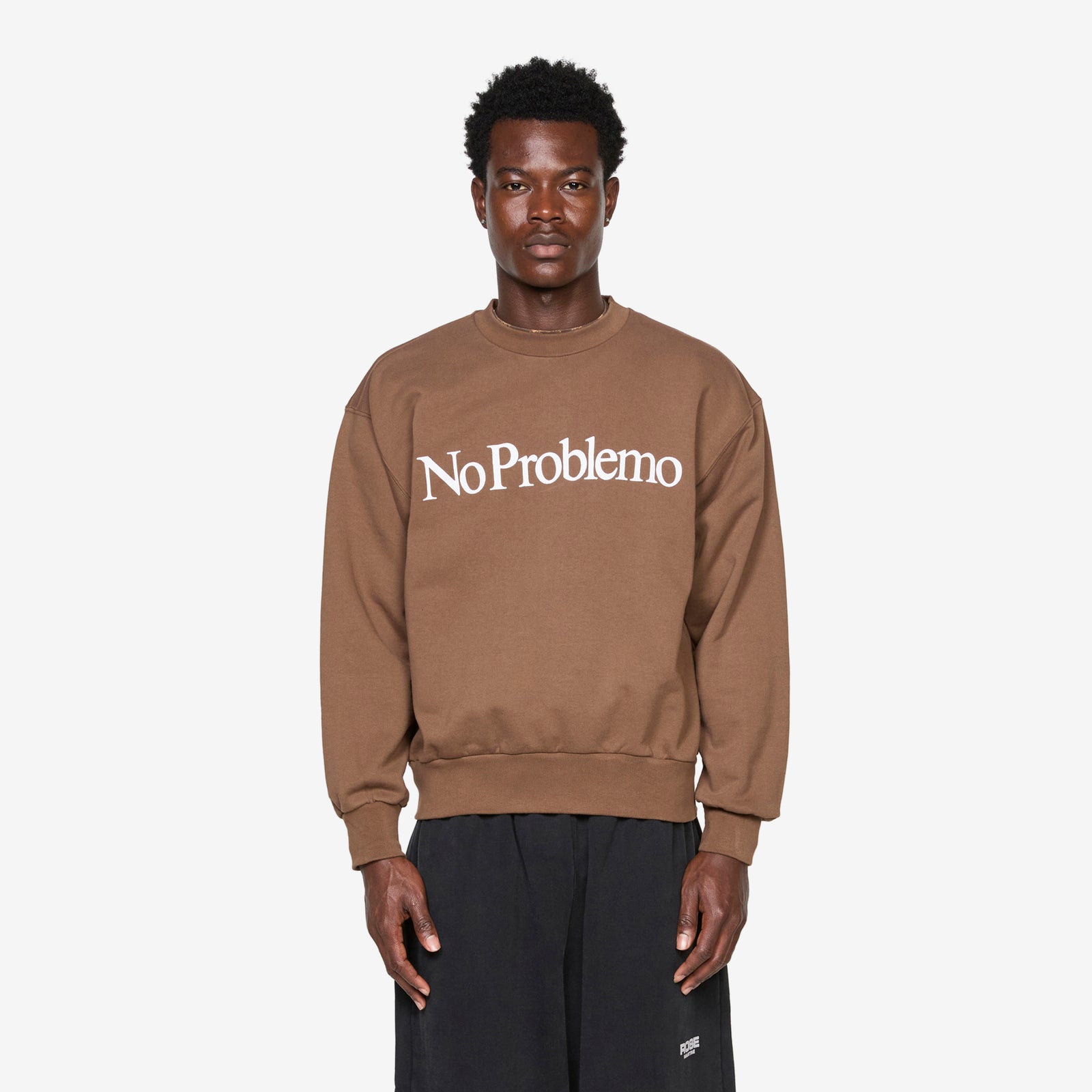 No Problemo Sweatshirt Brown – Above The Clouds