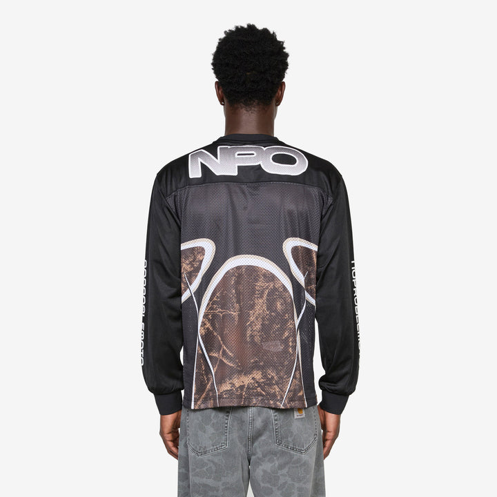 Alien Longsleeve Moto T-Shirt Black