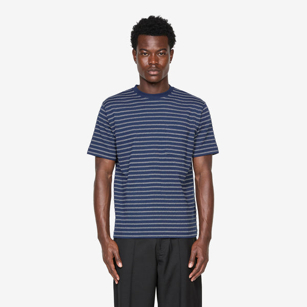 Pocket T-Shirt Jacquard Navy Tees