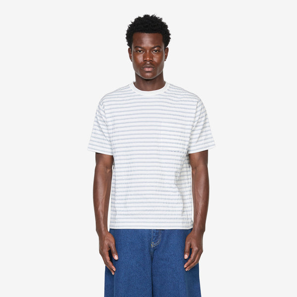 Pocket T-Shirt Jacquard White Tees