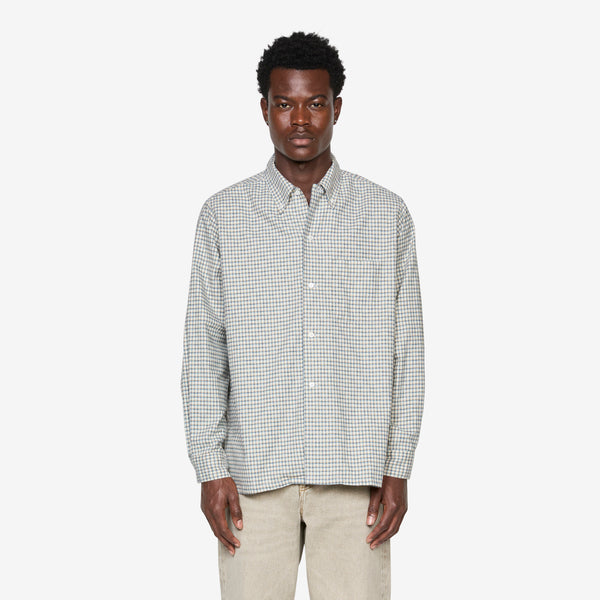 Open B. D. Dobby Plaid Shirt White Plaid Shirts