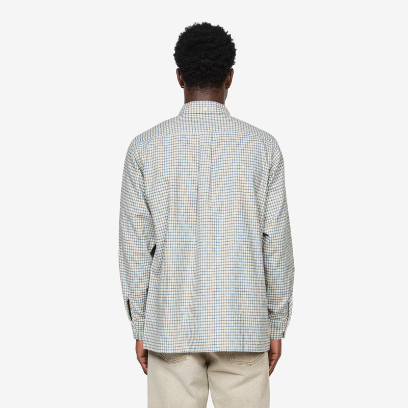 Open B. D. Dobby Plaid Shirt White Plaid Shirts