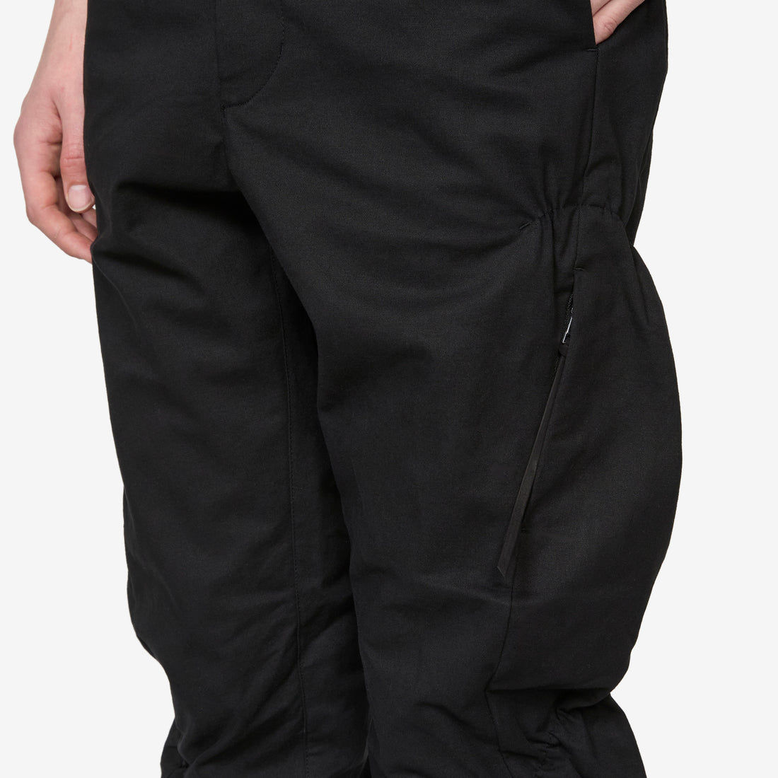 Shirring Pants Black Pants