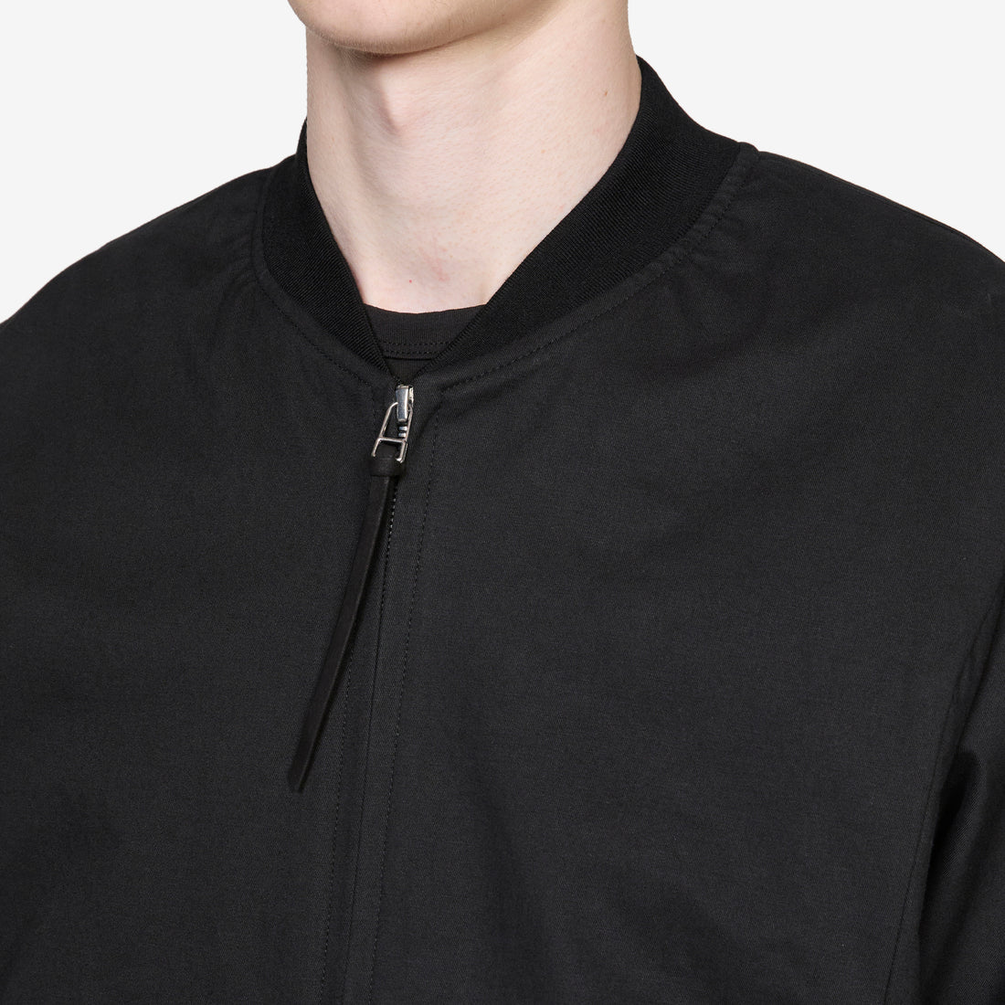 Shirring Bomber Black Jackets