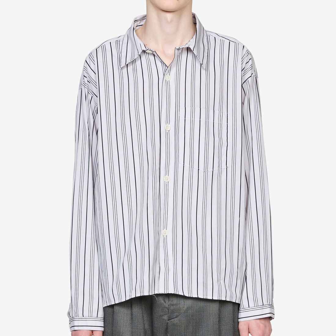 Snooze Shirt Grey Raised Stripe Shirts