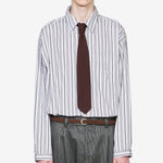 Snooze Shirt Grey Raised Stripe