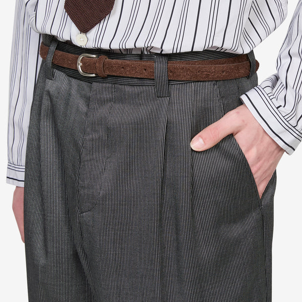 Classic Trousers Fine Silver Stripe Pants
