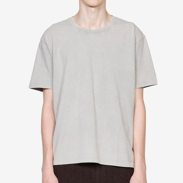New T-Shirt Washed Light Grey Tees