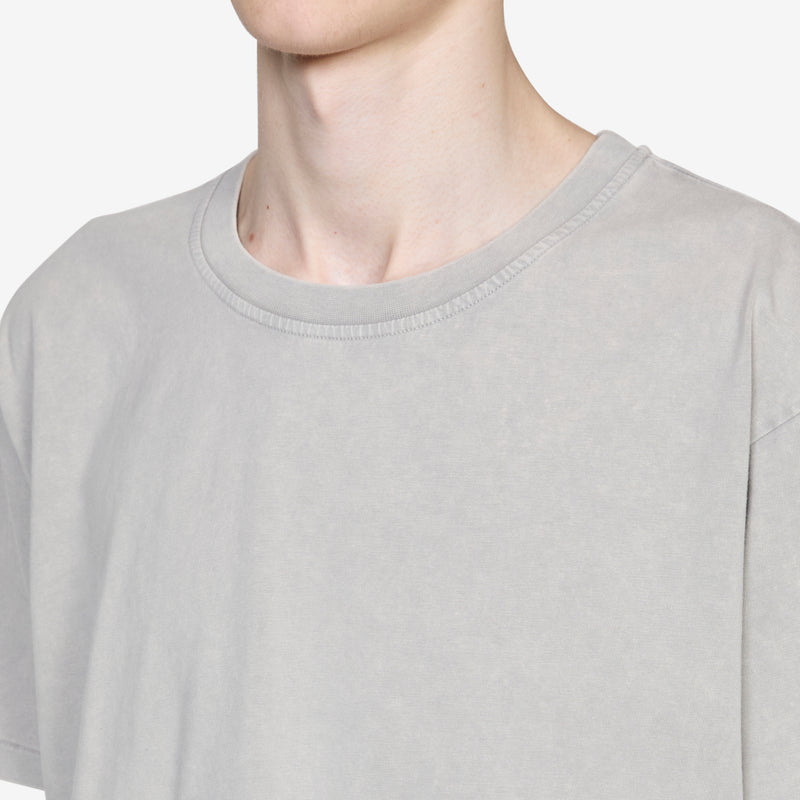 New T-Shirt Washed Light Grey Tees