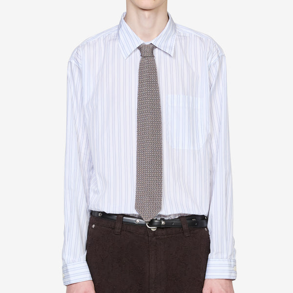 Formal Tie Grey Open Knit Accessories