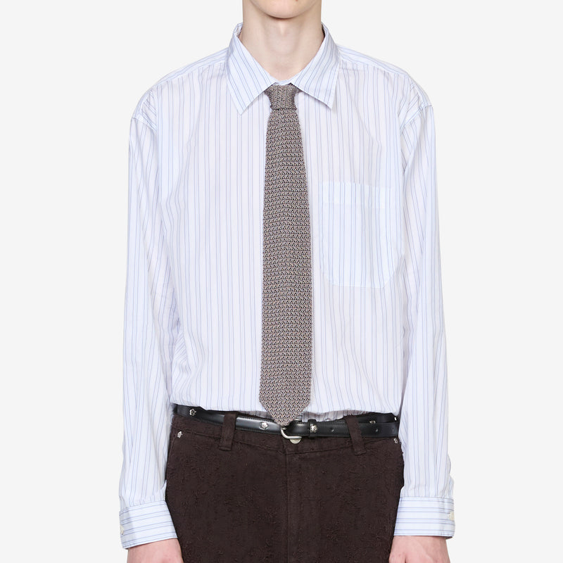 Formal Tie Grey Open Knit Accessories