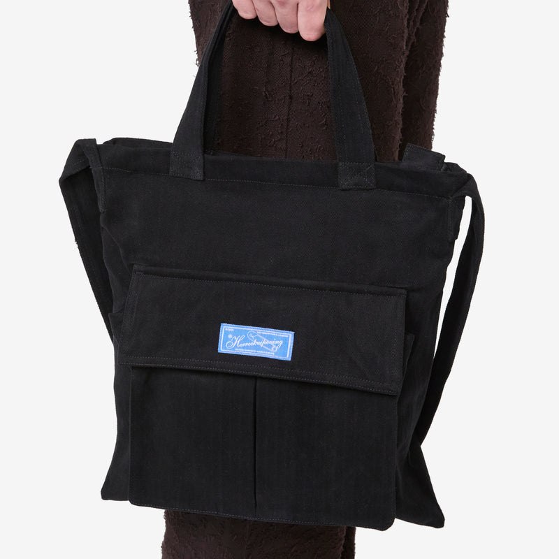Routine Shoulder Bag Brushed Black Twill Bags