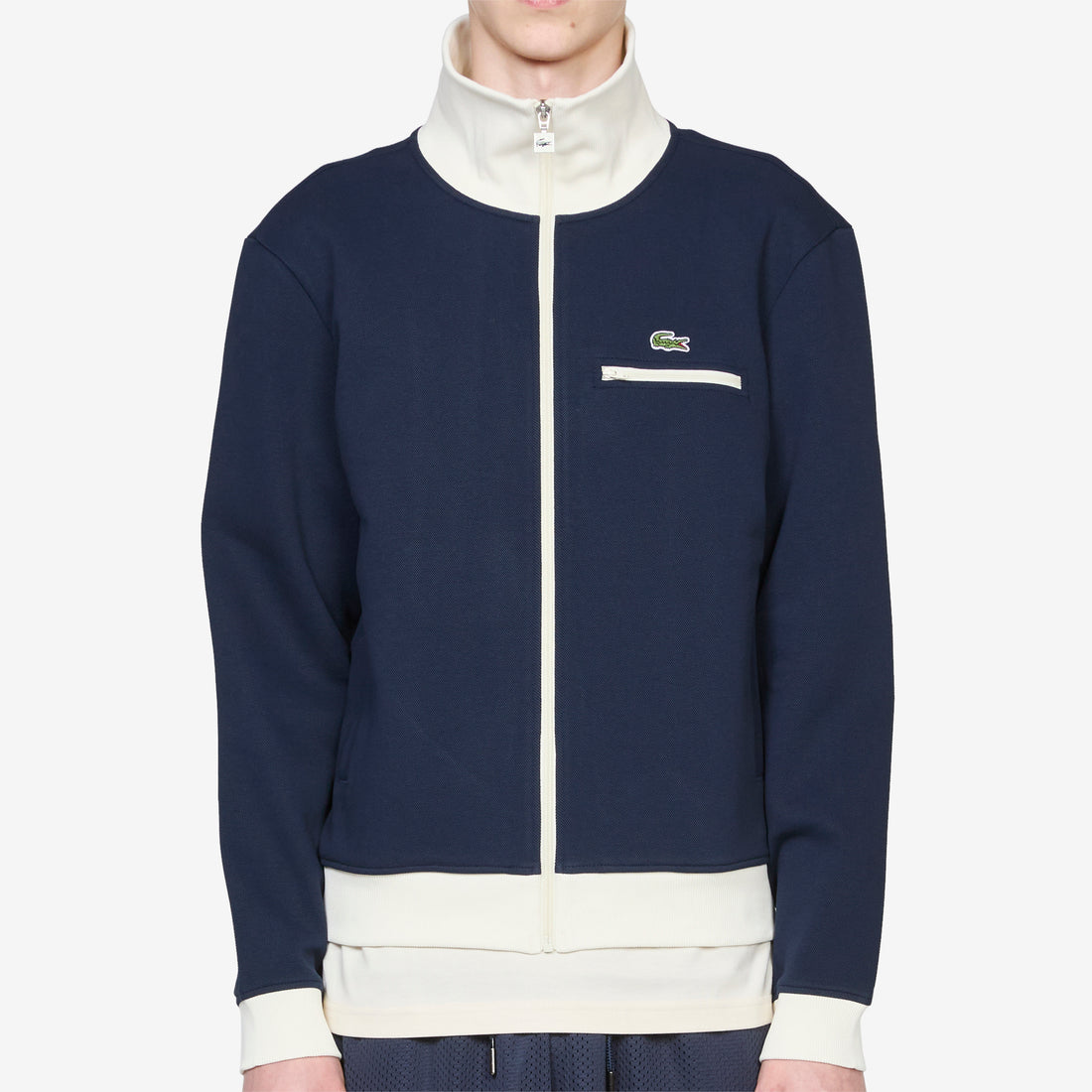 Elevated Pique Track Jacket Navy | Crystal Jackets