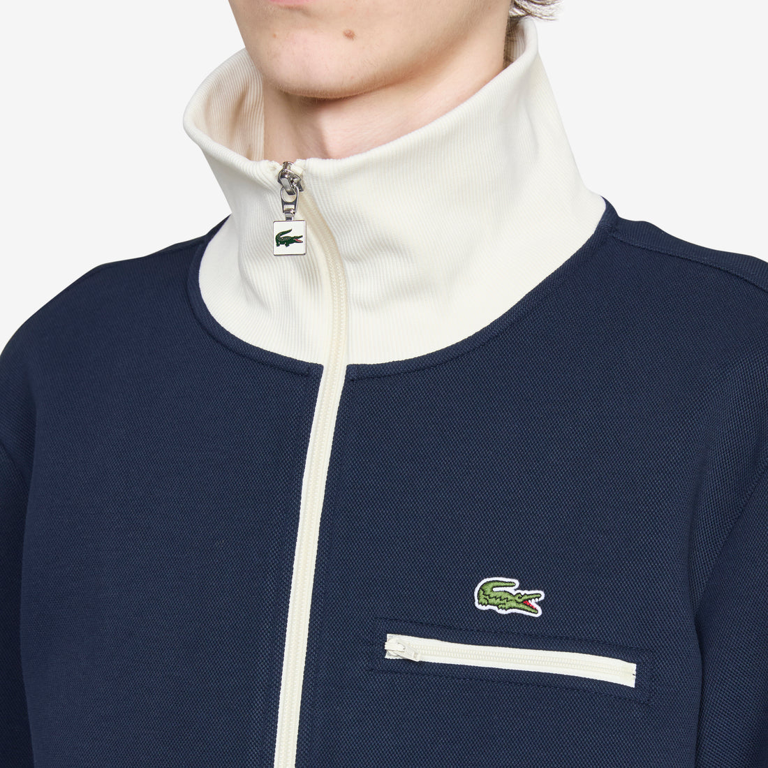 Elevated Pique Track Jacket Navy | Crystal Jackets