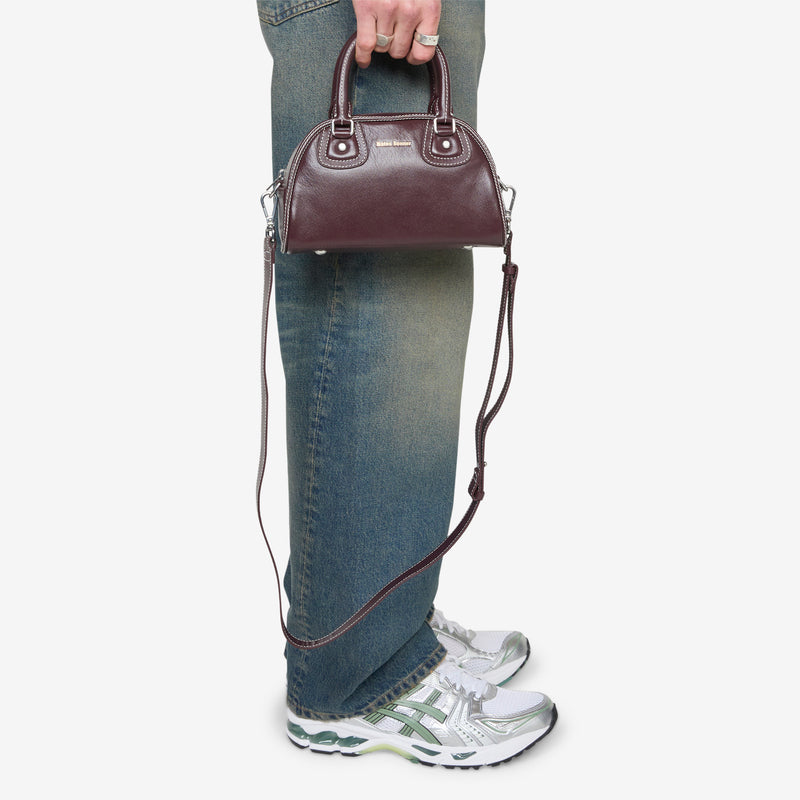 Wales Bonner x Leather Bowling Bag Night Red Footwear